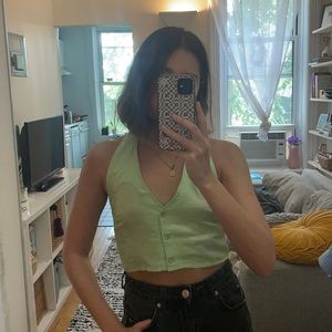 Paloma wool green halter top